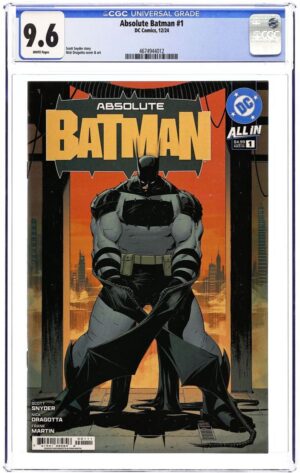 Absolute Batman 1 - First Print - CGC 9.6