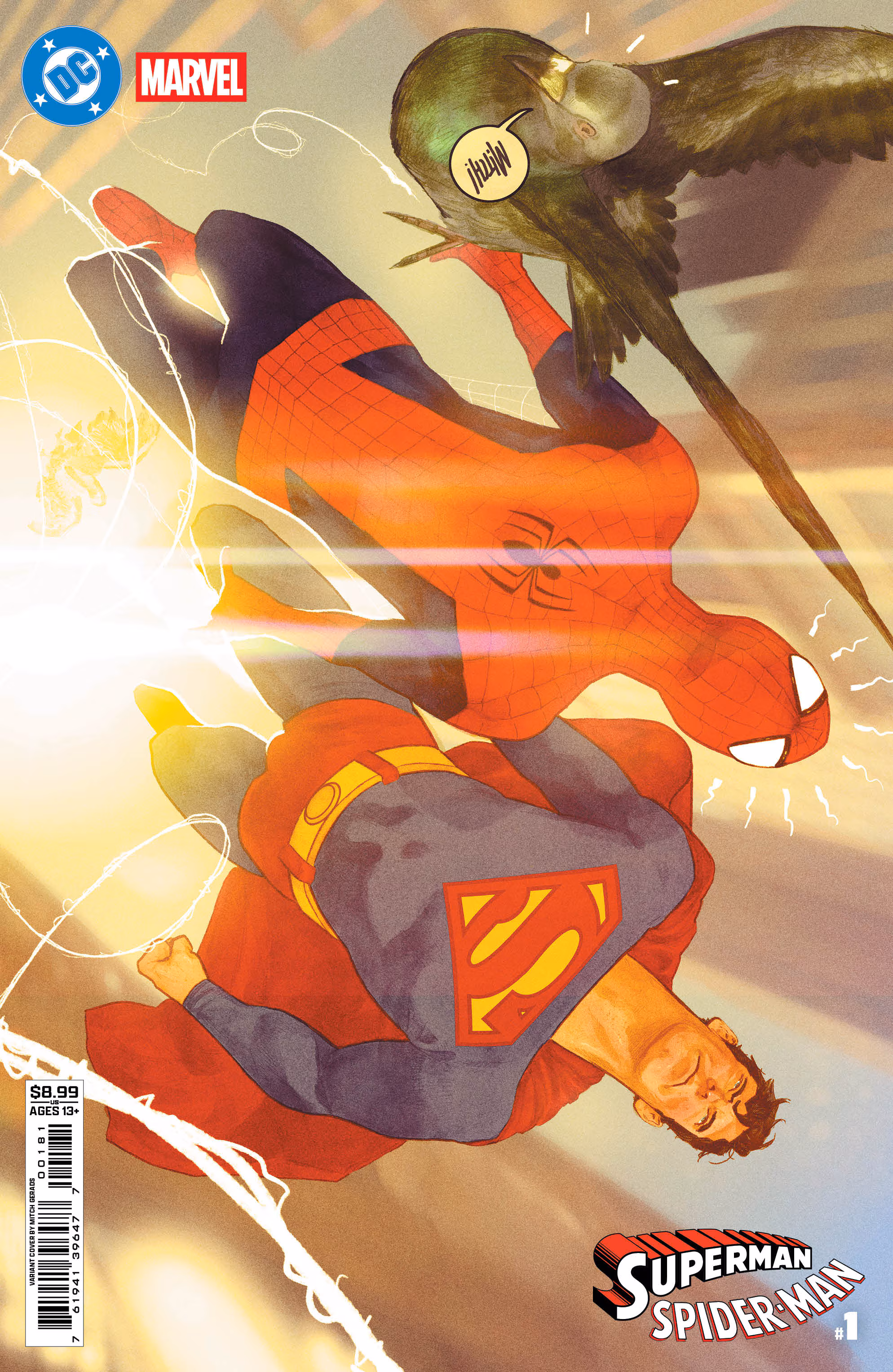 Dc Marvel Superman Spider-Man Cover  H - Mitch Gerads - On Pre order - Shipping in March