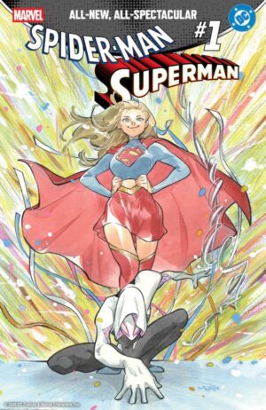 Spider-man Superman 1 - Marvel/DC - Peach Momoko Variant  - On Pre-Order - Shipping in April