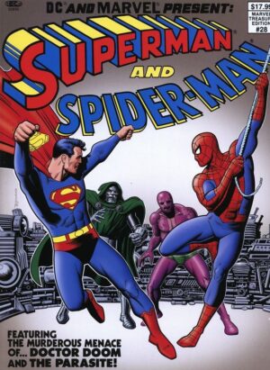 Dc And Marvel Present Superman And Spider-Man Facsimile Treasury Edition 28 Cover B Brian Bolland